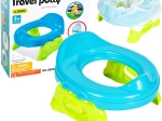 Vasino da viaggio per bambini con sacchetti monouso, blu