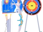 Set da gioco con arco, frecce e bersaglio per bambini