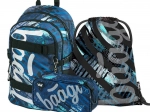 Set scolastico BAAGL Skate Struktury – zaino, astuccio e sacca
