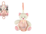 Orsetto di peluche musicale 18 cm rosa