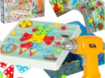 Kit creativo da costruzione con trapano in valigetta, 261 pezzi