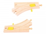 Scambio in Legno per Trenini Bigjigs Rail 2 Pezzi