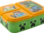 Porta pranzo per bambini MINECRAFT con 3 scomparti, arancione‑verde
