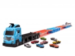 Camion bisarca con carro attrezzi e pista da corsa doppia 210 cm, set 8 pz