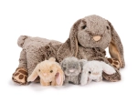 Giocattolo di peluche Noxxiez coniglietti con mamma