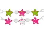 Catena per passeggino con stelle e fiori