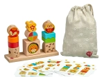 Lucy & Leo puzzle in legno Giorno e Notte con schede modello