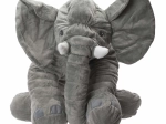 Elefante di peluche – morbido giocattolo grigio coccoloso 60 cm