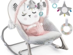 Sdraietto e dondolino con vibrazioni NUKIDO – rosa