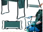 Ginocchiera pieghevole da giardino e sgabello 3 in 1 con organizer