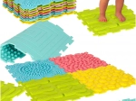 Tappetini puzzle sensoriali in schiuma Montessori per il massaggio dei piedi