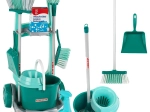 Carrello per le pulizie per bambini LEIFHEIT con mop, scopa e accessori KLEIN