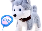 Husky interattivo di peluche con laccetto e suoni