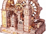 Rokr puzzle 3D in legno Londra – modello meccanico con pista a biglie, 431 pezzi