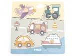 Puzzle in legno - mezzi di trasporto