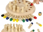 Gioco di memoria logico in legno – pioli colorati