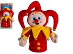 Burattino in peluche Arlecchino con campanellini, 28 cm