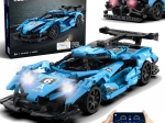 Set di costruzione CaDA auto sportiva RC Helios con LED, 419 pezzi