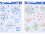 Decorazione per finestra Fiocchi di neve 41 × 29 cm