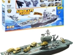Grande portaerei militare – set di gioco con aerei e veicoli