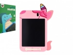 Lavagnetta LCD rosa con unicorno 19,5 × 29 cm