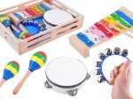 Set musicale in legno per bambini 4in1