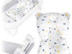 Cuscinetto per vaschetta da bagno per bambini RICOKIDS – inserto ergonomico ad asciugatura rapida, bianco‑blu