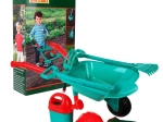 Set da giardinaggio per bambini con carriola, pala e rastrello