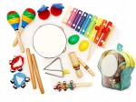 Set musicale 10 strumenti per bambini con zaino ECOTOYS