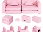 Divano modulare pieghevole per bambini per 2 bambini, 10 cuscini ECOTOYS