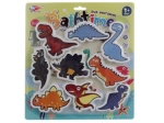 Adesivi ad acqua dinosauri - 1 pezzo