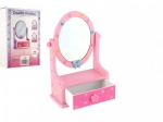 Portagioie in legno con specchio per piccole principesse