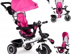 Triciclo per bambini con sedile girevole e baldacchino rosa ECO TOYS