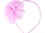 Fascia per ragazze con fiore rosa