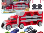 Camion espandibile con pista e 6 macchinine