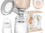 Tiralatte elettrico Nukido con 3 fasi e biberon da 180 ml