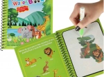 Libro da colorare magica con pennarello acqua verde Safari