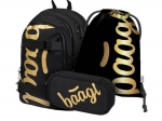 baagl set scolastico skate gold – zaino, astuccio e sacca