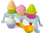 ANDRONI set di formine per la sabbia – gelato con supporto, 10 pezzi