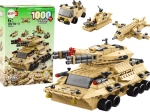 Set di costruzione carro armato da sabbia militare 1000 pezzi