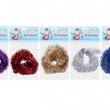 Filo arricciato metallico peloso decorativo