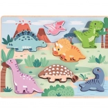 puzzle 3D in legno dinosauri