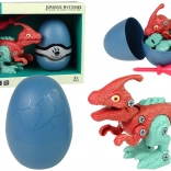 Dinosauro assemblabile PARASAUROLOPHUS in uovo con cacciavite