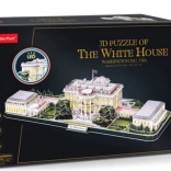 CUBICFUN Puzzle 3D Casa Bianca con illuminazione LED (151 pezzi)