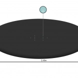 Telo di copertura per piscina gonfiabile con anello 244 cm BESTWAY