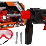 Trapano giocattolo con occhiali protettivi – set di attrezzi per piccoli fai-da-te
