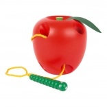 giocattolo di legno da infilare Mela