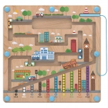 Tavola da gioco magnetica in legno City