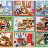 Puzzle Scoiattoli a Casa COBBLE HILL 1000 Pezzi