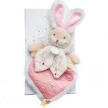 Set regalo doudou con amico coniglio rosa